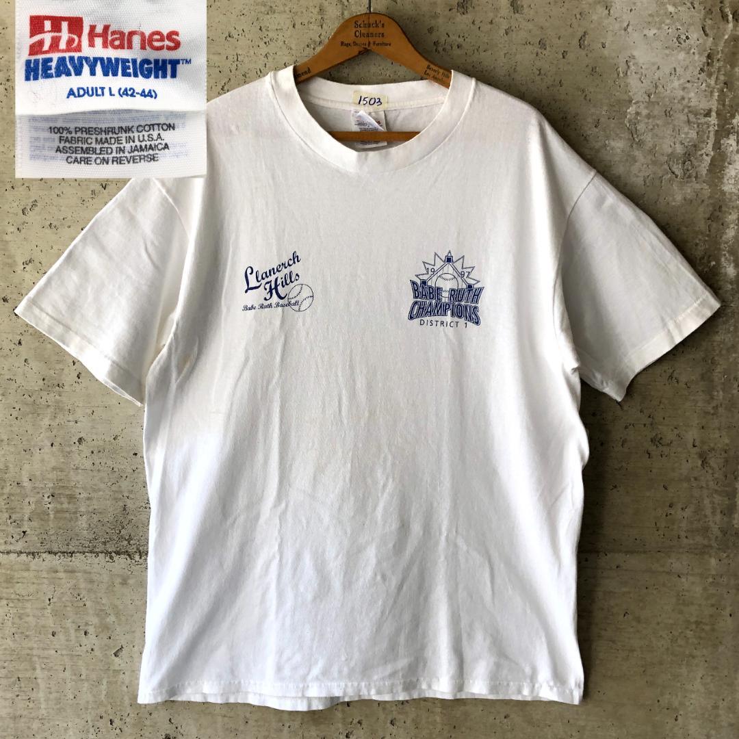 【1503】 Tシャツ 白T ベースボール ベーブルース 野球 1997年