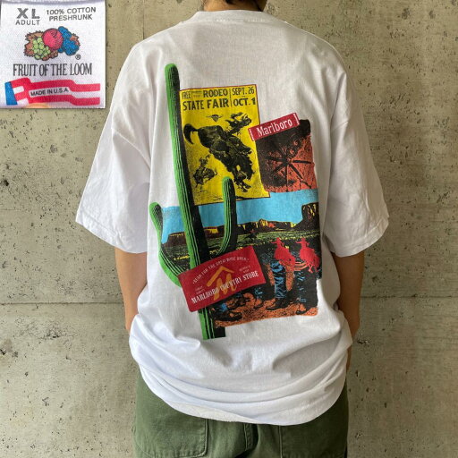 XZ391 Tシャツ マルボロ タバコ プロモ サボテン ポケT 90s プロモ XZ391 Tシャツ マルボロ タバコ プロモ サボテン ポケT 90s プロモ