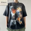 GG75 Tシャツ シャッターアイランド ディカプリオ 映画 ムービー 両面 黒 ブート