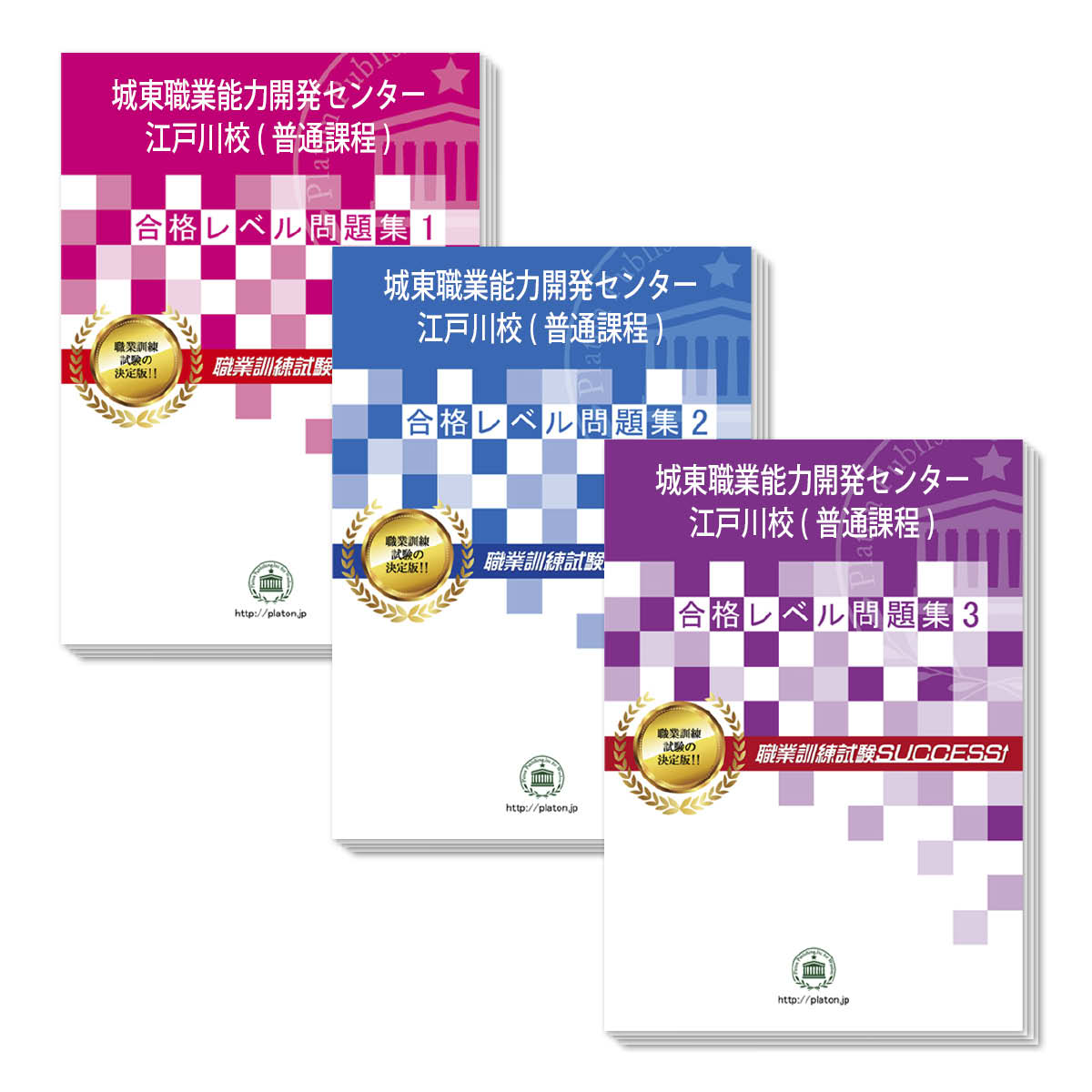 城東職業能力開発センター江戸川校(普通課程)・受験合格セット問題集(3冊) 過去問の傾向と対策 [2024年度版] 面接 国…