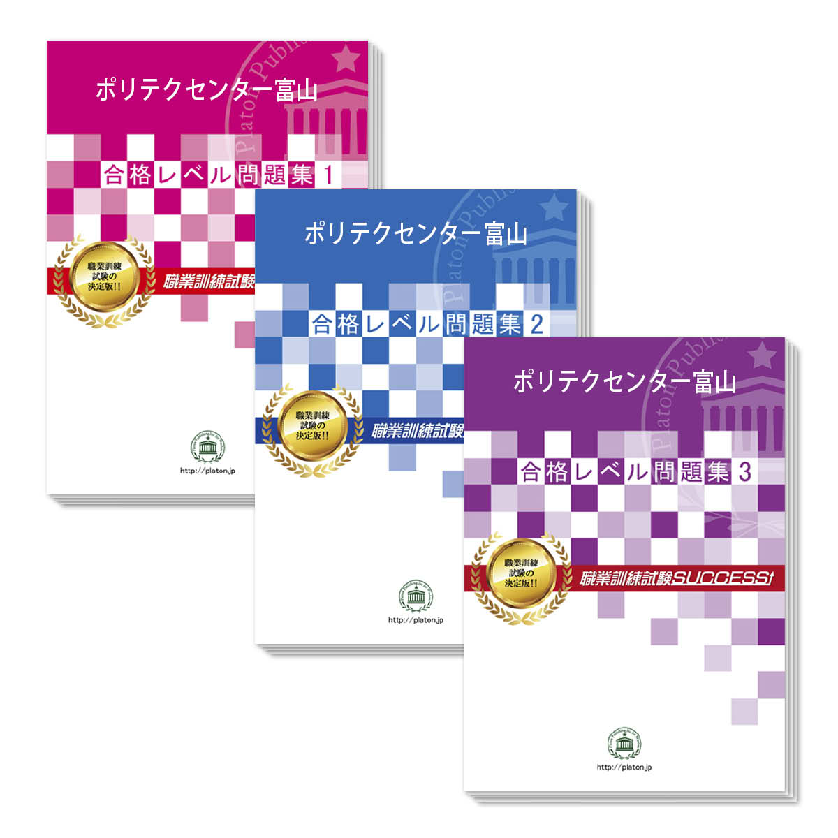 ポリテクセンター富山・受験合格セット問題集(3冊) 過去問の傾向と対策 [2024年度版] 面接 国語 数学 適性検査 送料…