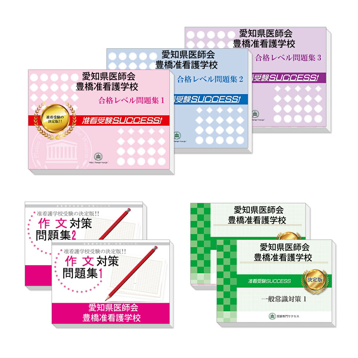 2026 愛知県医師会豊橋准看護学校(シンシア)受験合格セット問題集(7冊) 過去問の傾向と対策 / 面接 参考書 社会人 高校生 送料無料 / 受験専門サクセ...
