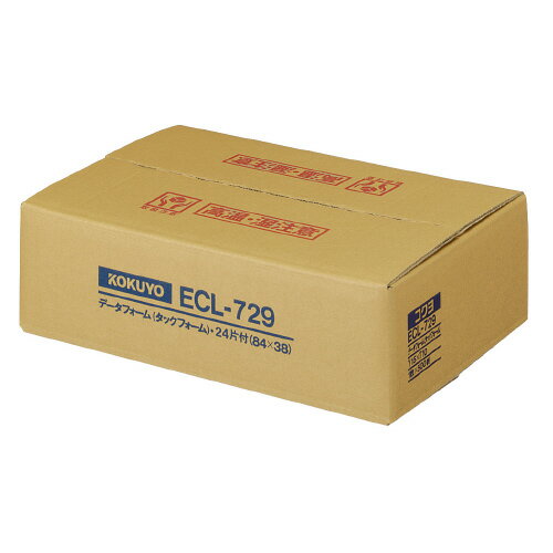 コクヨ 連続伝票用紙(タックフォーム) 24片/枚 500枚入り ラベル寸法:83.8x38.1mm メーカー品番:ECL-729 シート寸法:381.0x254.0mm 穴間隔1/2インチ 白色度約82%■送料無料
