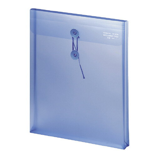 ●書類・小物などの携帯・整理に便利です。　●個別フォルダーが入り、マチ幅も30mmありますので、小物なども入れることができます。　●A4タテ　●サイズ/310×255×（30）mm　●材質/PPシート　●厚み/0.2mm　●色/クリヤーブルー　※サイズ内の（　）はマチ部分の幅を表します。