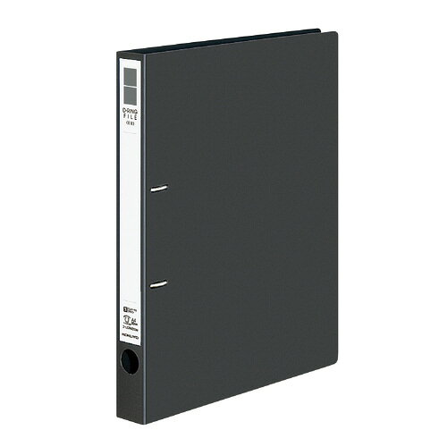 コクヨ　Dリングファイル　収容枚数:約200枚　A4タテ型　金属リング　＜ER＞　メーカー品番:フ-UDR420DM　2穴（80mm間隔）　ダークグレー　外寸:W260xH307xD34mm　表紙:再生PP　分別廃棄金具