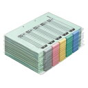 送料無料■コクヨ カラー仕切カード A4タテ 2穴 100組入り ファイル用・お徳用パック メーカー品番:シキ-140 5色5山見出し(インデックス付) サイズ...
