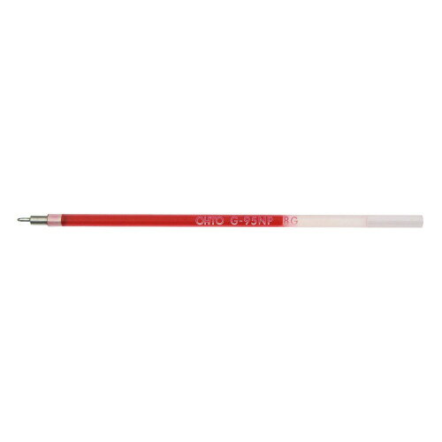 65個で送料無料■オート　ボールペン替芯　ゲルインク　ニードルポイント　ボール径:0.5mm　インク色:赤　メーカー品番:G-95NPアカ