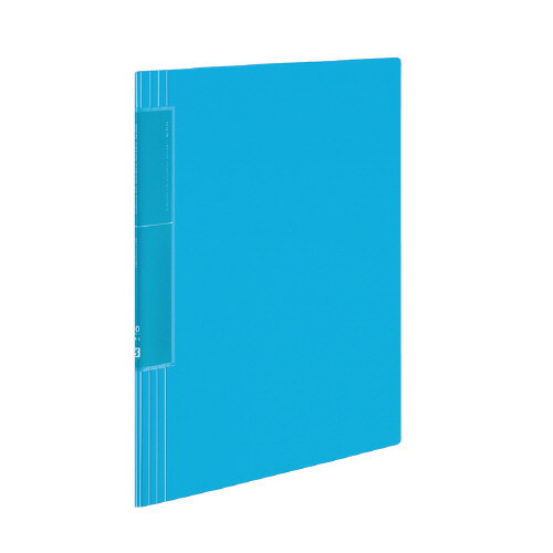 コクヨ　クリヤーブック（固定式）　A4タテ型　中紙あり　20ポケット　＜ノビータ＞　メーカー品番:ラ-TN560LB　ライトブルー　サイズ:H307xW244xD5〜40mm　背紙交換式　材質:表紙・ポケット/再生PP　ウェーブカットポケット