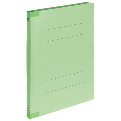 樂天商城 - コクヨ　フラットファイル（背補強タイプ）　10冊入り　A4タテ型　樹脂製とじ具　メーカー品番:K2フ-BR10GX10　2穴（80mm間隔）　緑　収容枚数:約150枚　表紙:色板紙　サイズ:H307xW231xD18mm　背に補強テープ（PP製）を貼付