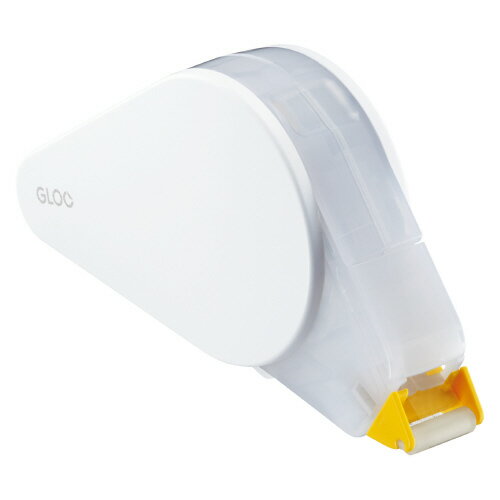 貼るって、こんなに変われる。GLOO　●貼ってはがせるタイプ　●サイズ／Mサイズ　●テープ長さ／14m　●テープ寸法／8．4mm×14m　●アシッドフリー　●本体ケース・つめ替えケースは再生ABS　※グルーテープのりは、同サイズであれば、粘...