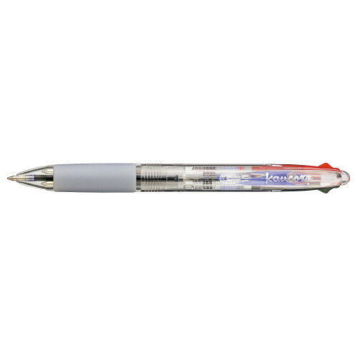樂天商城 - コクヨグループ　ボールペン（3色）　油性　ラバーグリップ　ボール径:0.7mm　インク色:黒・赤・青　メーカー品番:4124-9222