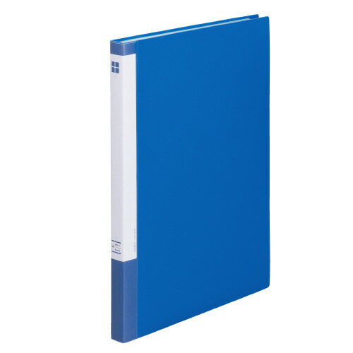 樂天商城 - コクヨグループ　クリヤーブック（固定式）　中紙あり　A4タテ型　20ポケット　10冊入り　メーカー品番:4263-8889　青　サイズ:H306xW237xD17mm　再生PP表紙　背紙交換式