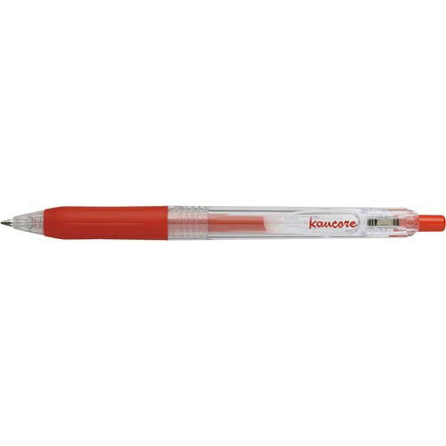 樂天商城 - コクヨグループ　ゲルインクボールペン　ノック式　ボール径:0.5mm　インク色:赤　メーカー品番:5015-3305　ラバーグリップ　ゼブラ株式会社共同企画