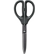 コクヨ ハサミ 刃渡り:65mm <サクサ・フッ素グルーレス刃> メーカー品番:HSM-PFA100D ブラック サイズ:全長174x幅75mm 刃部:ステンレ...