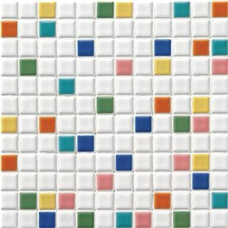 Rakuten - タイル 名古屋モザイク アートモザイク ミックス貼り 22.5角 1シート DIY 内装 リフォーム 新築 キッチン 洗面 リメイク 送料無料
