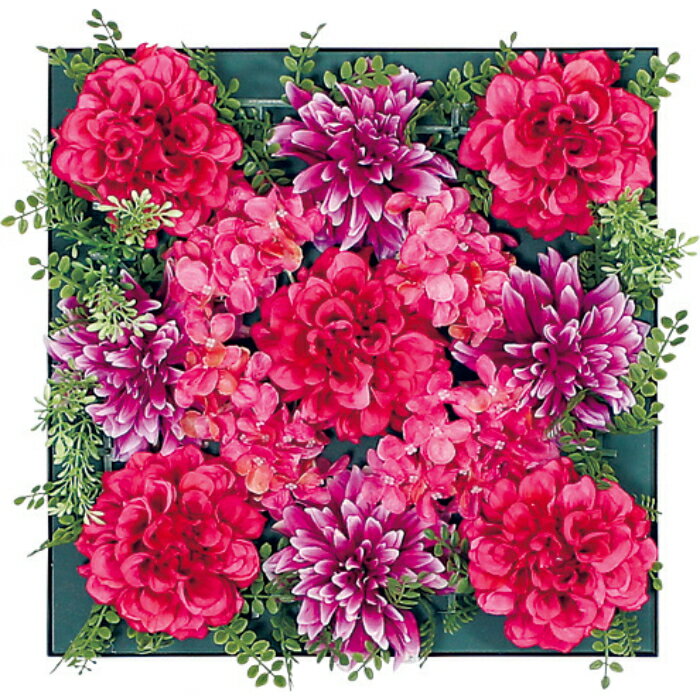 Rakuten - インテリアアート アートデコ アートパネル フラワー　400×400×100　AR6003 アートパネル 北欧 モダン 玄関 花 横長 モノトーン