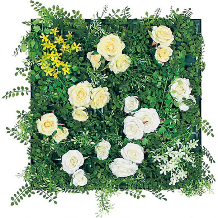 Rakuten - インテリアアート アートデコ アートパネル フラワー　550×550×100　AR6007 アートパネル 北欧 モダン 玄関 花 横長 モノトーン