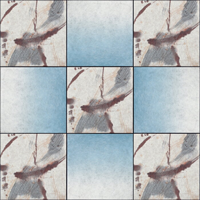 Rakuten - インテリアアート アートデコ アートパネル 和紙　1800×1800×27 AM6431 アートパネル 北欧 モダン 玄関 花 横長 モノトーン