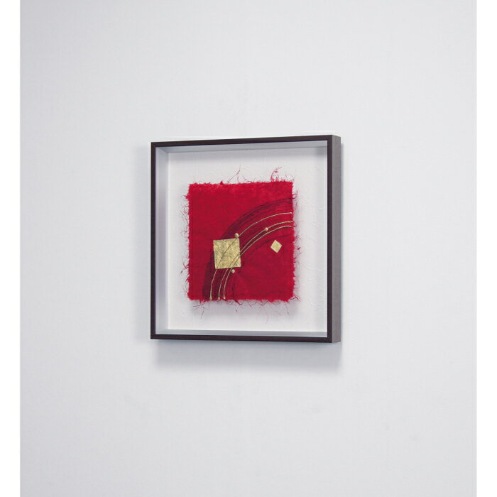Rakuten - インテリアアート アートデコ インテリアデコ 和紙 350×350×40 AR3084 アートパネル 北欧 モダン 玄関 花 横長 モノトーン