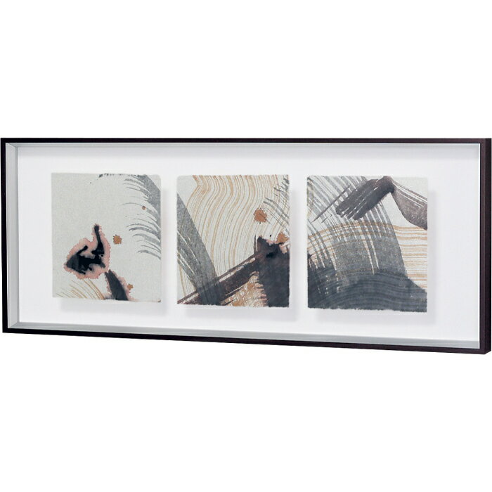 Rakuten - インテリアアート アートデコ インテリアデコ 和紙 1200×350×40 AR3075 アートパネル 北欧 モダン 玄関 花 横長 モノトーン