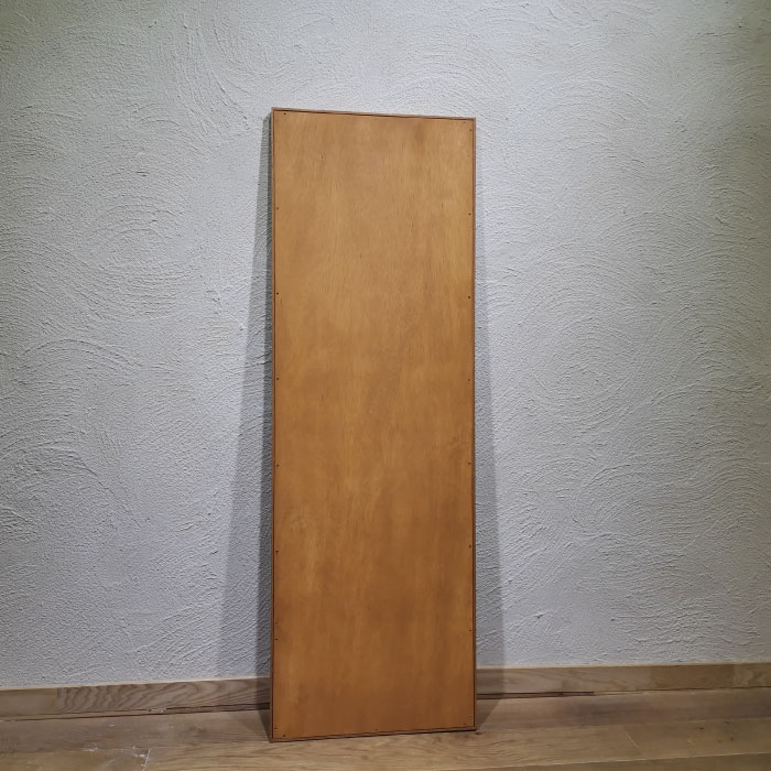 【全54色 国内生産 オーダー可 】 木枠 ミラー 400×1200mm 壁掛け・スタンド パイン アッシュ カラフル おしゃれ 洗面 鏡 自然塗料 無垢クラクトミラー [2]