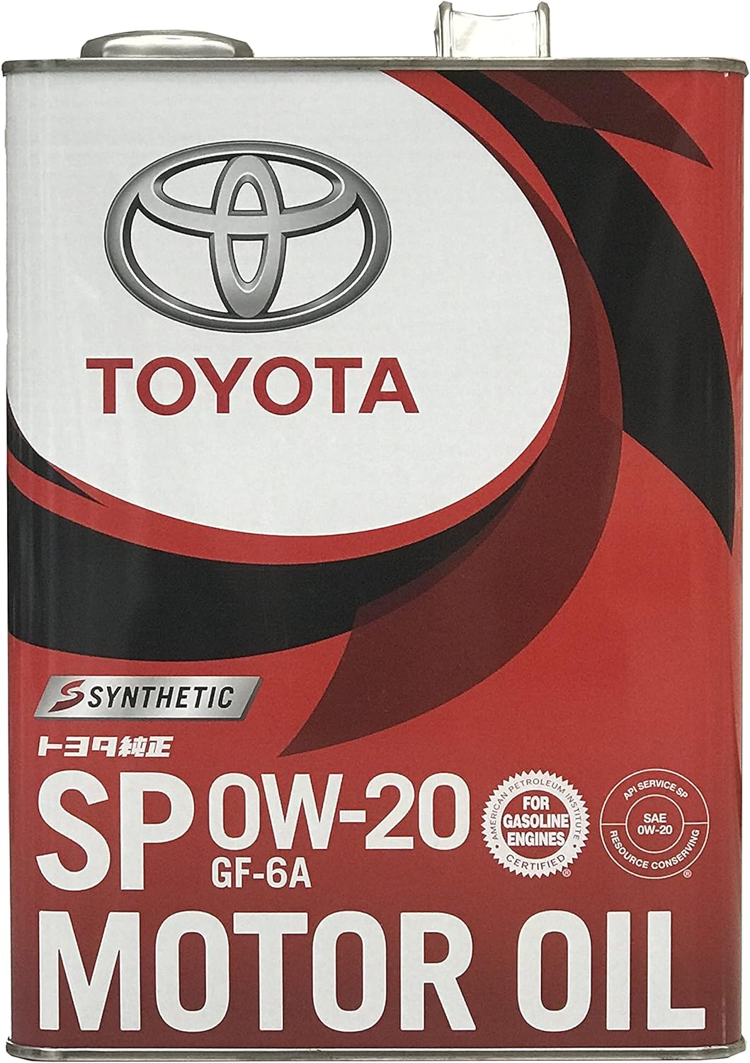 【沖縄・離島を除き送料無料】 TOYOTA純正 モーターオイル SP 0W-20 4L 08880-13205