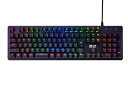 GM-JAPAN ゲーミング キーボード 青軸 高耐久 有線 メカニカル RGB テンキー付き 109キー 日本語配列JP GM-KB-BK(2)