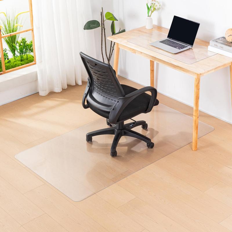 ダイニングマット 特大サイズ PVC 床保護シート 超大判 エンボス加工 チェアマット 床暖房対応 滑り止..