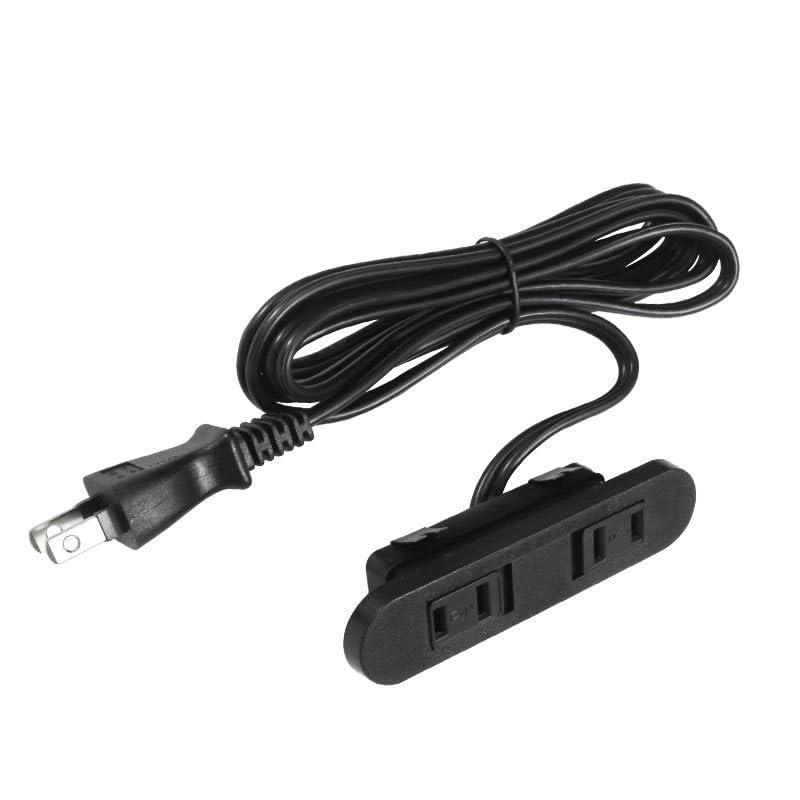YCthriving 埋め込みコンセント 1500W 家具製作用 2つ口 DIY 木工 円形