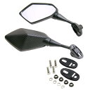 Karun バイク用ミラー カウル 左右セット CBR250R CBR600RR nkr974 (カーボン柄)(2)