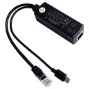 GeeekPi ギガビットUSBタイプCアクティブPoEスプリッター48V〜5V IEEE802.3af Power over Ethernet PoEスイッチ拡張、Raspberry Pi 4 4Bに最適(2)