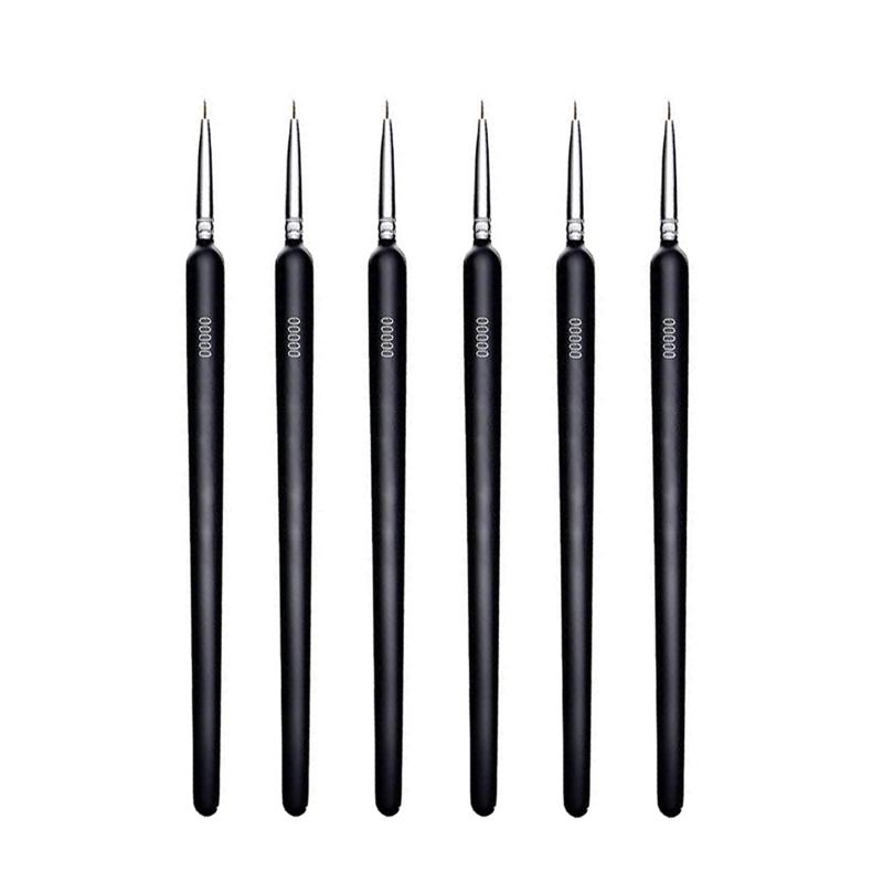 GOODCHI 勾線筆 面相筆 6本セット 極細筆 水彩筆 塗装 絵筆 油絵筆 水墨画 水彩画 細部 プラモデル塗装..