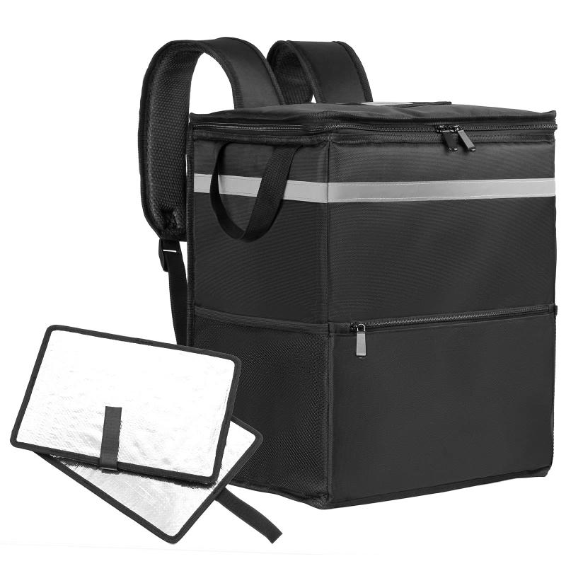 Naokin ウーバーイーツ バッグ 配達 用 delivery bag デリバリーバッグ 大容量 ウバック 保温 保冷 リュック バックパック ピザポーチ お寿司 ウーバー 仕切り板付き