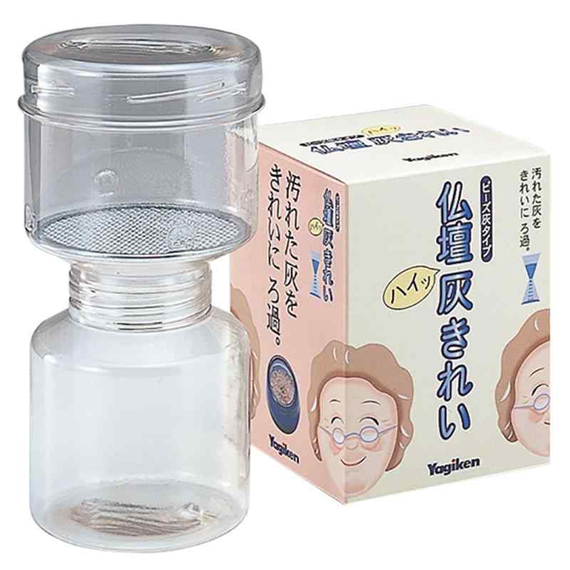 仏壇 灰きれい ビーズ灰タイプ 香炉灰濾し器 1110760サイズ:18×φ9cm1素材・材質:本体/塩化ビニル樹脂 袋/ポリエステル商品説明:香炉にたまった線香や灰をお掃除するアイテムです。(クリスタルビーズ用)