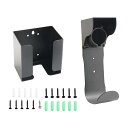 VIPIH ev充電器ホルダー 電気自動車 EV充電ケーブル 収納 EV 充電器ホルダー EV充電器 ケーブルホルダー EVコードホルダー EV充電器ホルダー EV充電ケーブルフック EV充電器用雨除け収納 PHEV SAE J1(2)
