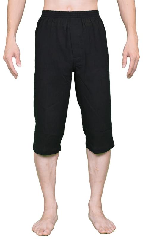 紳士 楊柳ステテコ ブラックカラー 綿100％. 中国製