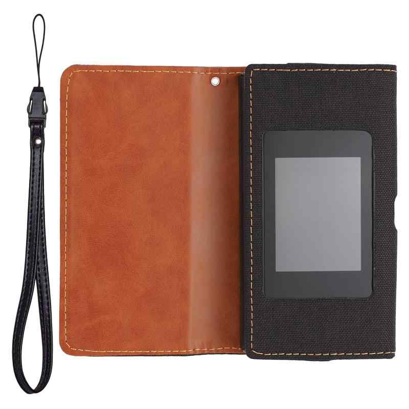 モバイルWiFiルーター MR1 対応 ケース カバー 手帳 レザー フリップ ギガセット MR1 互換品