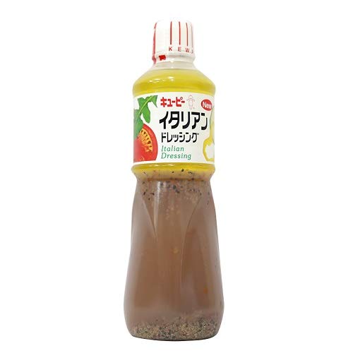 商品情報 商品の説明 ■キューピー イタリアンドレッシング Italian Dressing ■名称：分離液状ドレッシング　■原材料名：食用植物脂(国内製造、スペイン製造)、ブドウ糖果糖液糖、醸造酢、食塩、ぶどう発行調味料、ピーマン酢漬、乾燥たまねぎ、香辛料、ガーリックペースト/調味料(アミノ酸等)、増粘多糖類、香辛料抽出物、(一部に大豆・りんごを含む) ■本品に含まれるアレルゲン(特定原材料等)　大豆・りんご ■内容量：1000ml×9本(ケース販売)　■保存方法：直射日光を避け、常温で保存(開栓後は要冷蔵) ■栄養成分表示(100gあたり)：エネルギー321kcal/たんぱく質0.5g/脂質31.6g/炭水化物8.0g/食塩相当量4.3g ■製造者：キューピー株式会社 主な仕様 EXオリーブオイル使用 スパイスとハーブの豊潤な香りが食欲をそそります サラダはもちろん、パスタや肉料理にも最適 開栓後は冷蔵庫で保存し、1か月以内にご使用ください 保管、使用の際にも便利なプラボトル