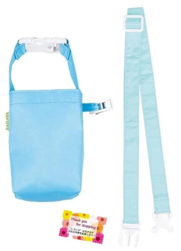 サラヤ ジェル消毒撥水ポシェット ホルダーベルト アルコール 消毒 病院 介護 施設 ブルー