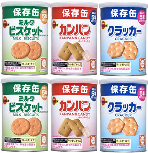 非常食 ブルボン 缶入 保存食 6缶セット
