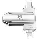 Apple MFi 認証iPhone USBメモリ128GBフラッシュ...(2)