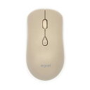 Bluetooth&2.4G、充電式静音ワイヤレスマウス、2台PC対応、3段DPI、かわいい、おしゃれ、ベージュ、軽量、 EGRET SweetiE (ミルクテ...