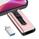 専用アプリ不要 データ移行簡単4in1 iPhone対応 USBメモリ...(2)