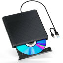 Flosphen CD DVDドライブ 外付け USB3.0 +Typ...(2)