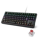 iClever ゲーミングキーボード テンキーレス 赤軸 メカニカル ...(2)