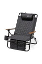 WAQ Reclining Low Chair リクライニングローチェア WAQ-RLC1 折りたたみチェア リクライニングチェア アウトドア 焚き火 アイアン ドリンクホルダー (TAN(タン))