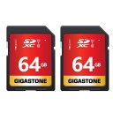 Gigastone 64GB SDカード UHS-I U1 Class 10 SDXC メモリーカード 高速 フルHD ビデオ デジタルカメラ SD card ...