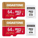 5年保証Gigastone マイクロSDカード 64GB A2 V30...(2)