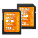 2枚セットEdiloca EF8 128GB SDカード UHS-II...(2)