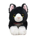 サンレモン ひざ ねこ ハチワレ S 13×36×15cm ぬいぐるみ アニマル P-6242